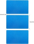 메탈 명함 OOKENS 금속 50Pcs 0.45mm 두께의 블루 알루미늄 각인 빈 빈칸 재료가 포함된 프리미엄 : 씨올마켓