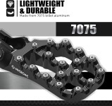 카페포'레스트501 | NICECNC 블랙 오프셋 풋 페그 풋레스트 2017-2023 KTM XCW XCF-W 호환 허스크바르나 FC 250 350 450 2016 125-501 TX FX TC : 코코마로-