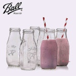 육팔팔(688)카페 | 메이슨자 6p세트 밀크보틀 300ml 컨츄리 우유 10.5oz 쥬스 병홈카페cde688 : 샵팡Z