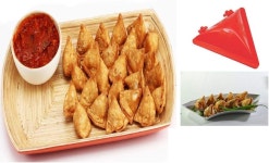 도우 프레스 만두 사모사 모닥 구지야 파이 몰드 메이커 3종 세트 Samosa Kachori Gujiya : 로니 포레스트