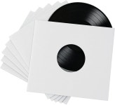 50 팩 화이트 페이퍼 비닐 45RPM 레코드 이너 슬리브 7인치 LP 앨범 : 넥소픽스