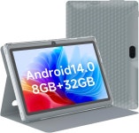 핫태블릿 태블릿 7인치 안드로이드 14.0 보호 케이스 포함 8GB(3+5GB 확장) RAM+ 32GB ROM IPS 화면 듀얼 카메라 블루투스 5.0 WiFi 탭...