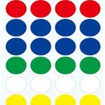 에스우디자인 유니온플러스 원형스티커일반 5색 혼합 7종 택1 다꾸스티커 : 에스우에브리팜