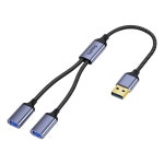 채움제이컴 | USB A타입 Y자 연장 케이블 전원 데이터 분배 외장하드 기기 연결 보조선 : 달콤한샵