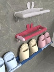 쭈니몰 욕실화거치대 거치대 무타공걸이 무타공거치대 블루 1개 1칸 10x10cm : JJUNIMALL