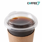 커피세븐 아이스컵뚜껑 92파이 노빨대 타공리드 스트로우프리 (1000개입/1박스) : COFFEE7
