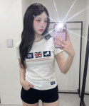 페이지시시 PG스타 프린트 슬림핏 반팔티 아이보리 P261STS : NEWJICS