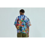 베이프 베이프 오버올 프린트 반팔 티셔츠 BAPE OVERALL PRINT TEE 멀티 : 와쿠와쿠재팬
