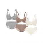 밀리원더 (Milliwonder) | 원더브라 Wonderbra 스티치퓨징 브라팬티 6종 멜란지그레이+코코아+크림 WBW6N606163_T 990416 : 순식밀리