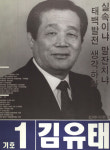 1991 시도의회의원선거 강원 광역의원 김유태 선전벽보