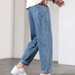 마르친도로친스키 남성 청바지 3color 허리밴딩 팬츠 히든 데이퍼드핏 데님 세미와이드 : 아름하니