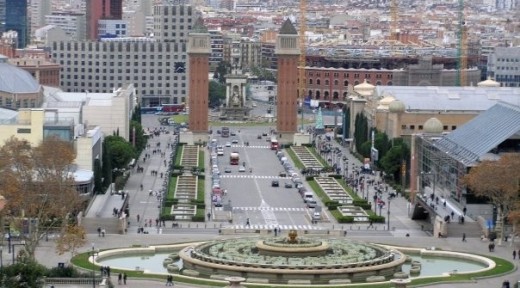 바르셀로나 스페인 광장