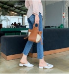 진주버클 여성블로퍼 (3cm), , 소보제화, 블로퍼&뮬 진주버클 여성블로퍼 (3cm) - 소보제화