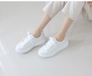 진주포인트 여성스니커즈 (4cm), , 소보제화, Black 진주포인트 여성스니커즈 (4cm) - 소보제화