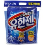 유한양행 유한 젠산소계 표백제 1.4KGx2 표백제*유아세탁비누;유아세탁세재;유아유연제;유아표백제;유아얼룩제거제;유아비누;유아얼룩;... 