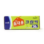 30매 휴대용 미니 크린백 크린 크린랩 캐리백*기타스포츠용품;테니스용품;헬스용품;축구용품;레져용품;체육용품;유아체육용품;... 