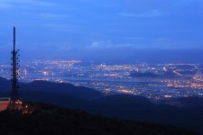 무룡산에서본 공단의 새벽 [울산사진DB] 무룡산에서본 공단의 새벽