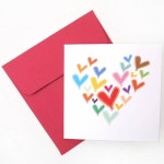 com에 오신걸 환영합니다! 미니축하카드 - 무지개하트*GIFT;편지;카드;카드;고백카드*옵션선택은 배송메세지에 남겨주세요.