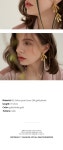 [아뜰리에 살롱드조이]LEAVESLEAVES 020E 무광 나뭇잎 볼드 은침 귀걸이 [W CONCEPT]