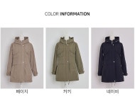 LF스퀘어 공식 온라인몰 J2966 지퍼후드 스트링 코트