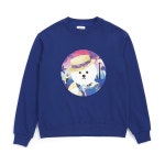 에이랜드LALA DOG PATCH SWEAT-SHIRTS BLUE LALA DOG PATCH SWEAT-SHIRTS BLUE