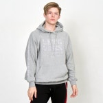 에이랜드[UNISEX] 어글리 오버핏 로고 레터링자수 레글런 레트로 풀오버 후드(후디) 회색 [UNISEX] 어글리 오버핏 로고 레터링자수 레글런... 