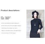 [★2차sale★플라워 니트패브릭 폴라 TS(2color)]