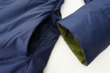 H4628*ホコモモラ/シビラ*軽量◎バイカラー*Aライン*リバーシブル*ダウンコート/ネイビー*ボルドー*グリーン系/40... 