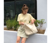 텐바이텐 10X10 : 봉주르 자수레터링 에코백(2601495)_(1288277)