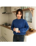 코스모 아방 라운드 니트 - nt TOP상의 bonzishop (본지샵) 코스모 아방 라운드 니트 - nt