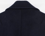 엠비오(MVIO) 네이비 울 멜톤 세미오버 더블 코트 MM9X30N02R - 195,300원 | 무신사 스토어