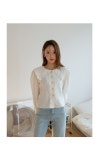 LF스퀘어 공식 온라인몰 [나인] 빅 카라 레이스 블라우스(BL-3487)