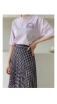 [(T-6151)캐주얼 자수 포인트 티] 나인