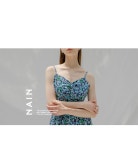 LF스퀘어 공식 온라인몰 [나인](OP-5979)썸머 백 오픈 슬리브리스 원피스