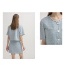 Atelier Nain - (JK-2714)미니멀 트위드 셋업 자켓