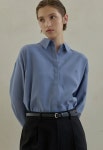 [아틀리에 나인]WINTER EMBROIDERED OVERSIZED FIT SOLID BLOUSE (R-BL-4095) [W CONCEPT]