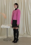[아틀리에 나인]WINTER HOLIDAY TEXTURE FUR JACKET-H/PK (JK-2907) [W CONCEPT]