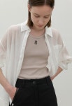 Atelier Nain - (Z-BL-4219)GENT OVERFIT SEER SHIRT