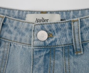 Atelier Nain - (PT-5538)BRONX BIG POCKET WIDE DENIM PANTS