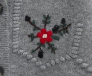 Atelier Nain - (CD-2154)FLOWER EMBROIDE CARDIGAN