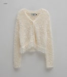 Atelier Nain - (CD-2168)TWINKLE FRINGE V-NECK CARDIGAN