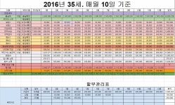 1년치 살림을 한눈에 볼 수 있는 저의 가계부 입니다.뽐뿌:재테크포럼 - 1년치 살림을 한눈에 볼 수 있는 저의 가계부 입니다.