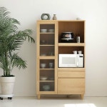 까사 CASA : [내츄럴모노] NA-14 밥통수납 겸용 전자렌지 수납장 [내츄럴모노] NA-14 밥통수납 겸용 전자렌지 수납장 | 까사