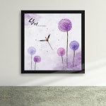 까사 CASA : iz129-보라빛 민들레향기 액자시계 iz129-보라빛 민들레향기 액자시계 | 까사