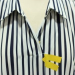 [아이스탁몰]  수스&르피타_LF스퀘어 [수스] 테이프줄지블라우스 S181NBL303 69,300원