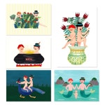                 [초록땅] 투맨시리즈 - 일러스트 엽서 5종 세트 [초록땅] 투맨시리즈 - 일러스트 엽서 5종 세트