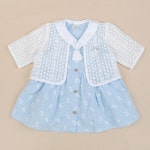                 [AK플라자][압소바]샴브레이 원피스,가디건 선물세트 [AK플라자][압소바]샴브레이 원피스,가디건 선물세트