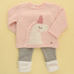                 [AK플라자][압소바]유니콘니트상하-핑크 [AK플라자][압소바]유니콘니트상하-핑크