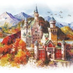                 A1141 슈반스타인성사계(가을) 1000조각 퍼즐 A1141 슈반스타인성사계(가을) 1000조각 퍼즐