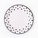                 [S]라인도트 파티접시 18cm - 블랙(6입) [S]라인도트 파티접시 18cm - 블랙(6입)
